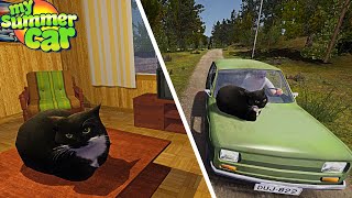 NEW CAT IN PLAYERS HOME  DINGUS THE CAT  My Summer Car Mod 30 [upl. by Tench]