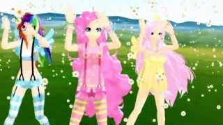 MMD Caramell Dansen Para Para ver  My Little Pony [upl. by Motteo]