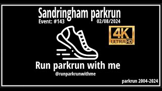 Sandringham parkrun  Event 143  03082024 [upl. by Nnylarac]