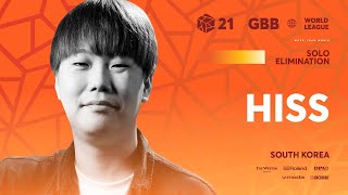 Hiss 🇰🇷 I GRAND BEATBOX BATTLE 2021 WORLD LEAGUE I Solo Elimination [upl. by Anecusa]