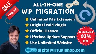 All in One WP Migration  Get Paid Unlimited Extension Plugin [upl. by Arianne]