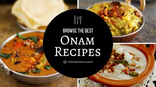 Recipe Collection The Best Onam Recipes by MariasMenu [upl. by Leirud868]