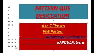 Pattern A to Z Question Desiccation Part  2F and E Pattern Part 1Malayalam [upl. by Aihpledalihp]