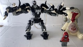 LEGO 76276 VENOM MECH ARMOR VS MILES MORALES build and review [upl. by Eiramaliehs]