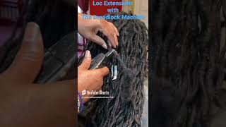 How to use Dreadlock Machine on Loooong Loc Extensions [upl. by Rodgers159]