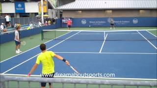 Grigor Dmitrov backhand slow motion [upl. by Seen]