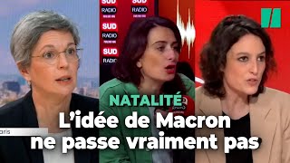 Chez les élues de gauche le « réarmement démographique » de Macron ulcère [upl. by Adamec928]