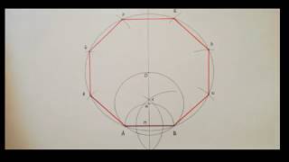Costruzione ottagono dato il lato [upl. by Ahsikahs]