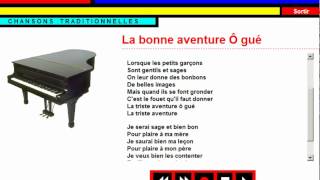 Karaoke  Chanson traditionnelle  La bonne aventure [upl. by Nonnahsed]