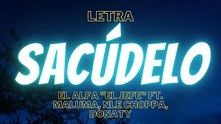 SACUDELO  Letra El Alfa quotEl Jefequot Ft Maluma NLE Choppa Donaty [upl. by Enaywd]