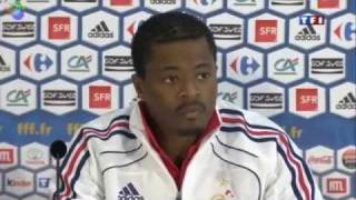 Evra  Conference de presse EDF traitre dAnelka [upl. by Zamir]