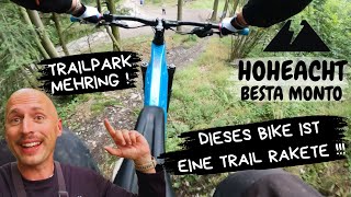 Dieses Bike ist eine Trail Rakete  Die ersten Trails für das Hoheacht Besta Monto in Mehring 2024 [upl. by Schnur]