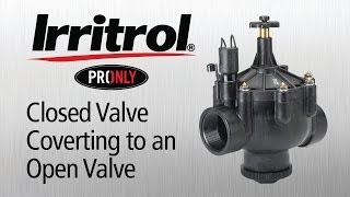 How to convert a Closed Valve to a Open Valve [upl. by Ahtela779]