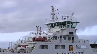 Cumbrae Ferry arriving and departing in Largs Scotland [upl. by Geirk]