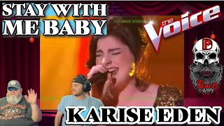 Karise Eden  Stay With Me Baby The Voice  BPD Reacts [upl. by Esimaj925]