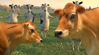 FUNNY COW DANCE 7 │ Cow Song amp Cow Videos 2021 [upl. by Prudy425]