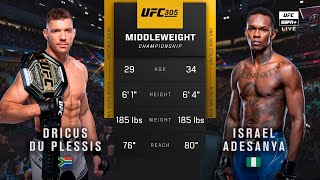 🔴 UFC 305 Dricus Du Plessis vs Israel Adesanya  Full Fight amp Highlights  Middleweight Title Bout [upl. by Eolanda880]