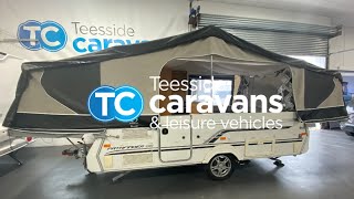 Pennine Pathfinder Q6 Folding Camper 2014 Teesside Caravans Video Tour [upl. by Hammock]