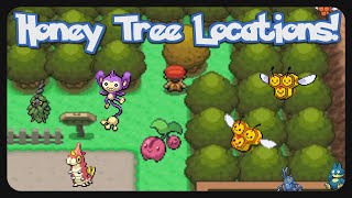 Honey Tree Locations in Pokemon DPPt amp Fastest Route [upl. by Nies]