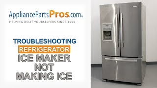 Kenmore Refrigerator Repair  Ice Maker Not Working  Bracket [upl. by Wilscam]