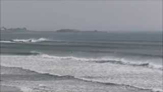 Plage  Ploemeur  Guidel  Surfer  Vagues et Rouleaux  FortBloqué  Fort  Bretagne Sud  France [upl. by Pavia]