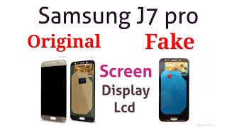 Samsung J7 Fake Lcd vs Original Lcd Screen difference and Compare Gsm Guide [upl. by Dnomyaw791]