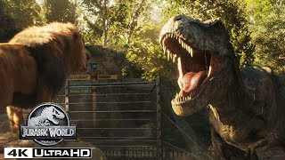 The Top T rex Moments in 4K HDR  Jurassic World [upl. by Lednik]