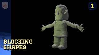 MODELING Zeus Stylized Character  PART 1 BLOCKING SHAPES [upl. by Klarrisa]