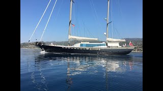 36 m Steel Hull Motorsailer  Ocean going yacht by Ken Freivokh  FOR SALE [upl. by Maroj]