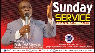 Sunday Service  Topic A Glorious Child In The Prison Yard  22nd September 2024 [upl. by Assille]