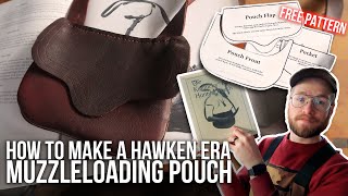 How to make a quotHawken Eraquot Muzzleloading Possibles Bag  Beginner Leather Pouch  NMLRA [upl. by Josephina]