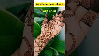 🥰🥰Bridal mehndi design 2024bridalbridal hennafront hand mehndi 2024 [upl. by Kevina]