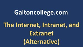 The Internet Intranet and Extranet Alternative [upl. by Moss]