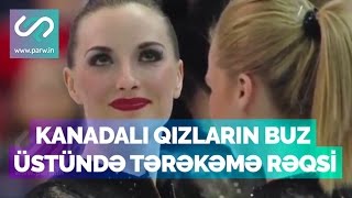 Şok Kanadalı qızlar buz üstündə quotTərəkəməquot oynadılar [upl. by Holcman]