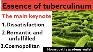 Essence Of Tuberculinum  Homeopathic Medicine 💊 Tuberculinum  Explain By Dr bill Gray [upl. by Alaikim]