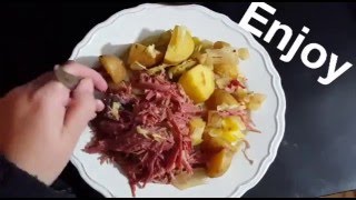 Crock Pot Corned Beef and Cabbage Recipe [upl. by Niple]