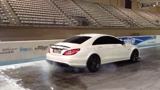 Mercedes Benz CLS 63 AMG PPPERFORMANCE 850HP on Drag Strip Yas Marina [upl. by Hamfurd]