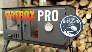 Outbacker Firebox Pro Eco Burn Range Oven Stove  review and cooking a whole chicken from scratch [upl. by Casar]