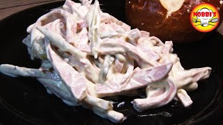 Fleischsalat  Wurstsalat in 5 Minuten mit 3 Zutaten legendär [upl. by Lrem]