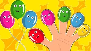 Palloncini Finger Famiglia  Cartoon per i bambini  compilazione  Popolare Filastrocca [upl. by Merras]