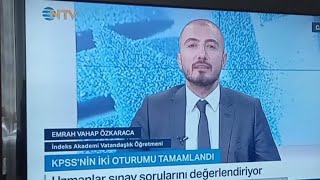 Emrah Vahap Özkaraca  NTV Doğru Tercih KPSS 2023 Değerlendirmesi [upl. by Ikcaj]