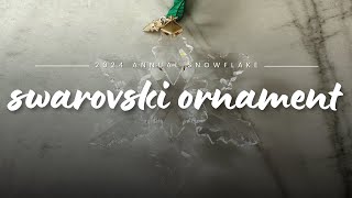 Swarovski 2024 Snowflake Ornament Review  Annual Edition Crystal Ornament [upl. by Niatsirt48]