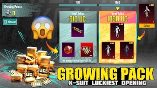 New Growing Pack Is Here  Free Crystals amp Materials  4 XSuit Luckiest Opening  PUBGM [upl. by Ahsenauq]