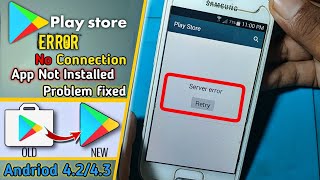 How To Fix Google play store Error No Connection  play store server error  Android 424344 [upl. by Acsirp52]