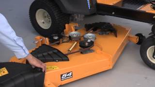 How to Change the Blades on RZT ZeroTurn Riding Mowers [upl. by Ludly226]