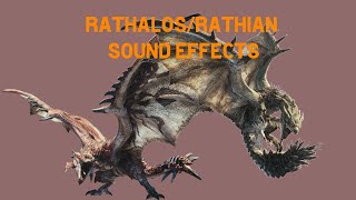 Sound EffectsRathalosRathian Monster Hunter World [upl. by Peirce]