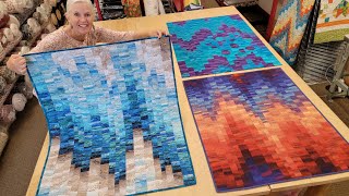 Donnas EASY quotBargello Wall Hangingquot Full Tutorial FREE PATTERN [upl. by Isa]