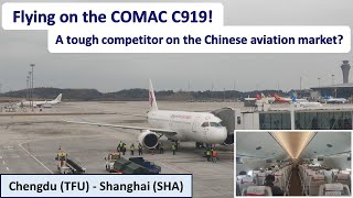 Onboard China Easterns COMAC C919  Chengdu TFU  Shanghai SHA [upl. by Rab654]