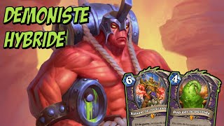 HEARTHSTONE Un nouveau Démoniste Hybride  Des diablotins de la fatigue et des tonneaux [upl. by Staw]