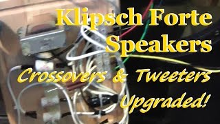 Replacing Crossovers in Klipsch Forte I Speakers using Bob Crites Specifications [upl. by Wyly757]